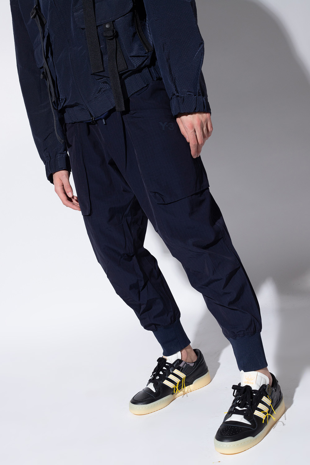 Y-3 Yohji Yamamoto Trousers with logo | Men's Clothing | Vitkac